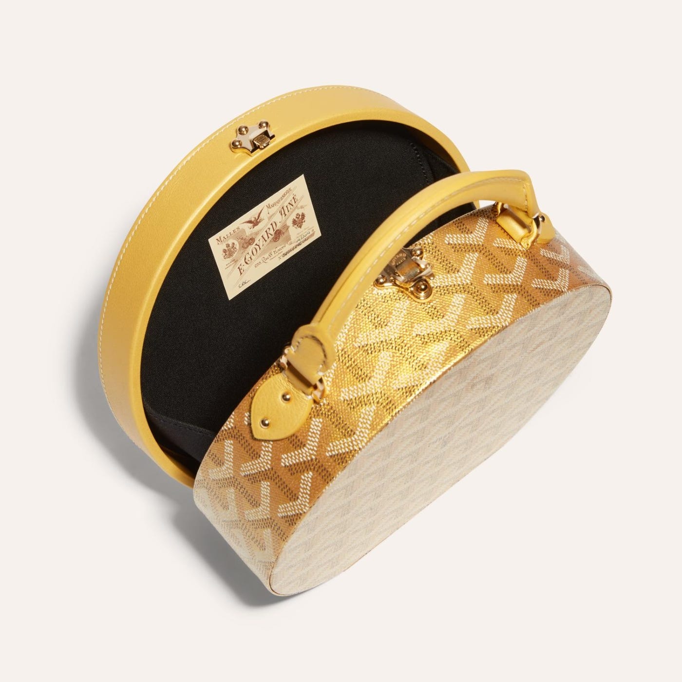 Goyard The Alto Hatbox Trunk Bag Yellow - Image 3
